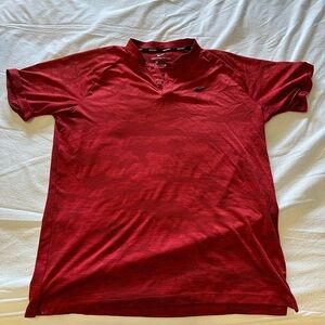 Large Nike TW Sunday Red Camo Blade Golf Polo.